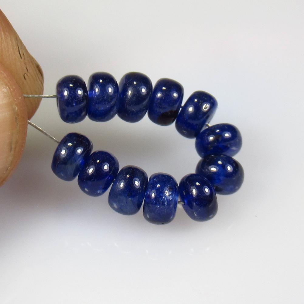 15.50 Ct Natural 12 Blue Sapphire Round Beads (1 of 2)