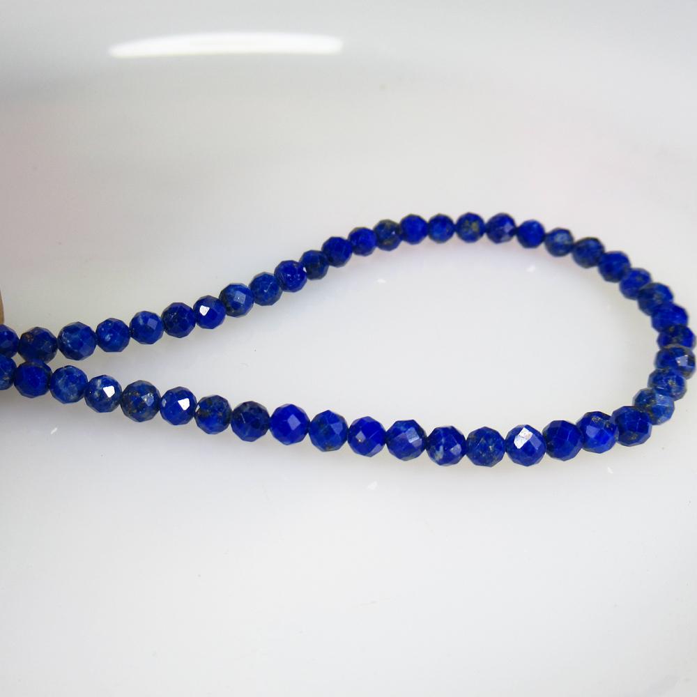 13.05 Ctw Natural 48 Lapis Round Cut Beads (1 of 2)
