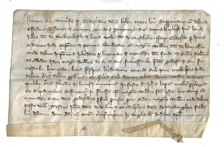 1331 Medieval Vellum Legal Manuscript