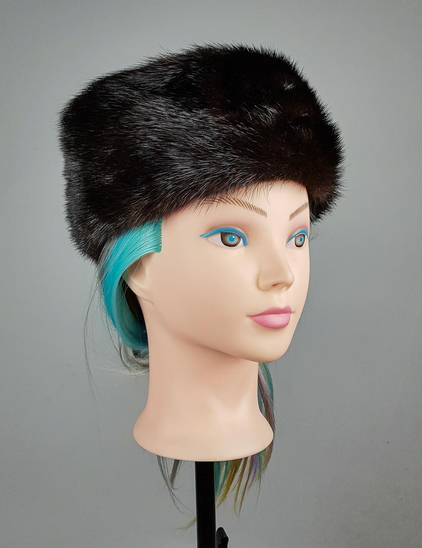 BROWN MINK FUR HAT (1 of 6)
