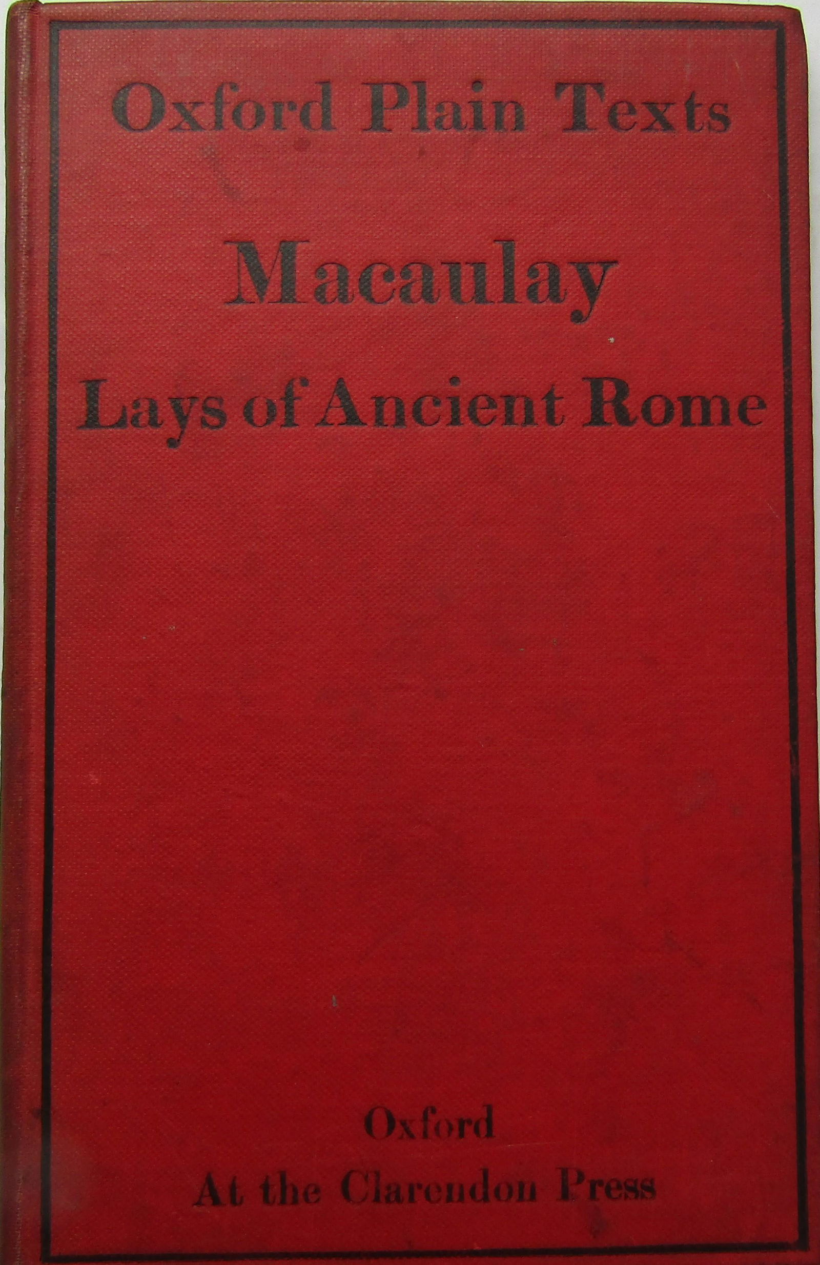 Macaulay Lays of Ancient Rome (1 of 4)