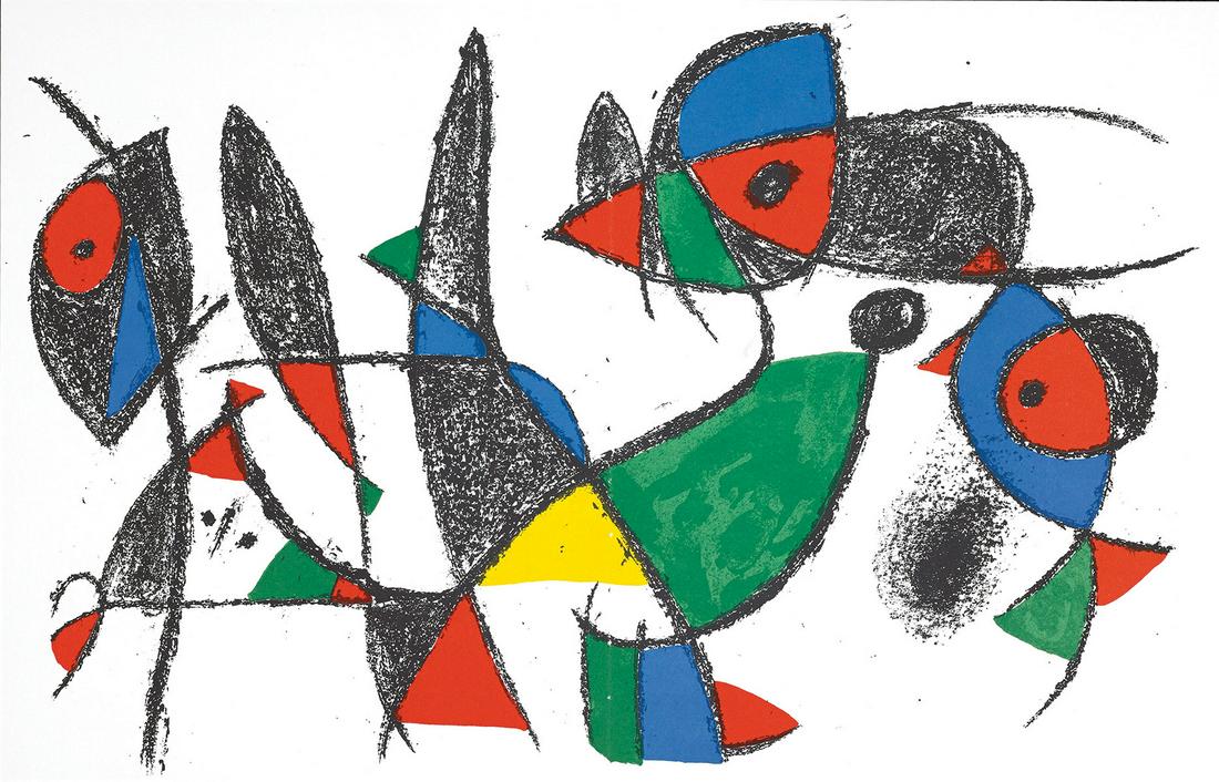 Joan Miro Untitled V2-9d Original Lithograph (1 of 1)