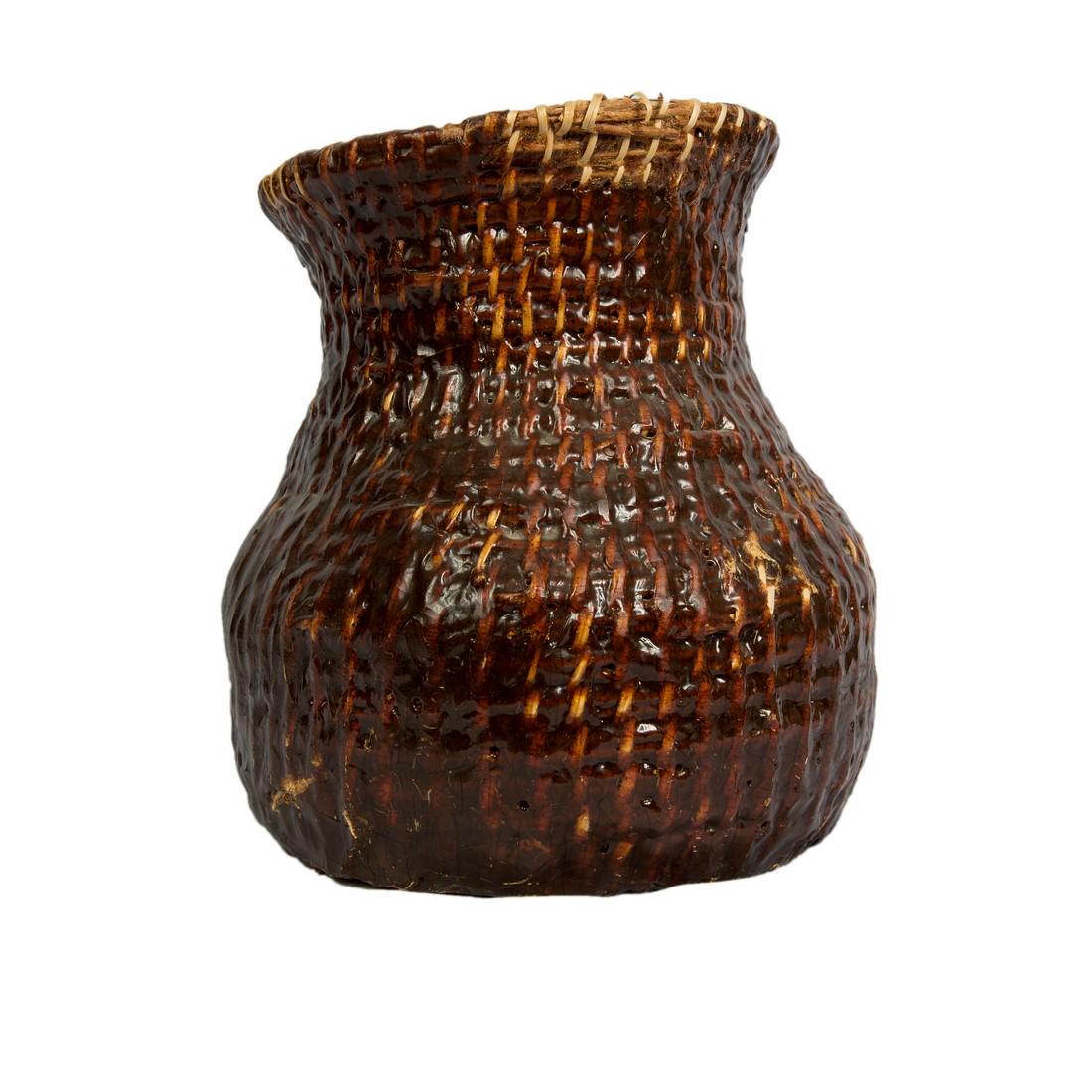 Apache tus (water jug), mid-20th century, (1 of 6)