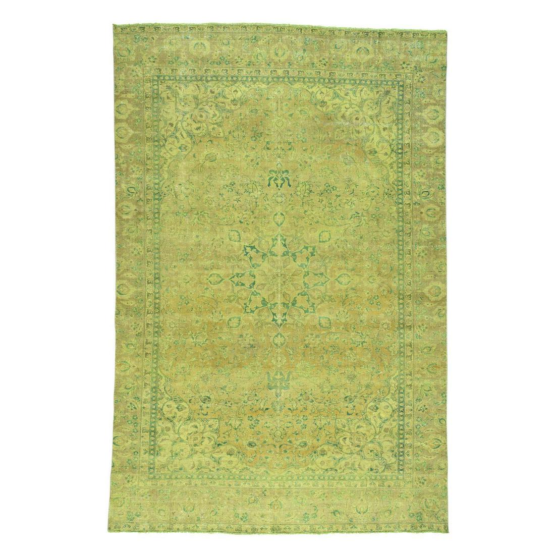 Handmade Overdyed Persian Esfahan Modern Oriental Rug (1 of 5)