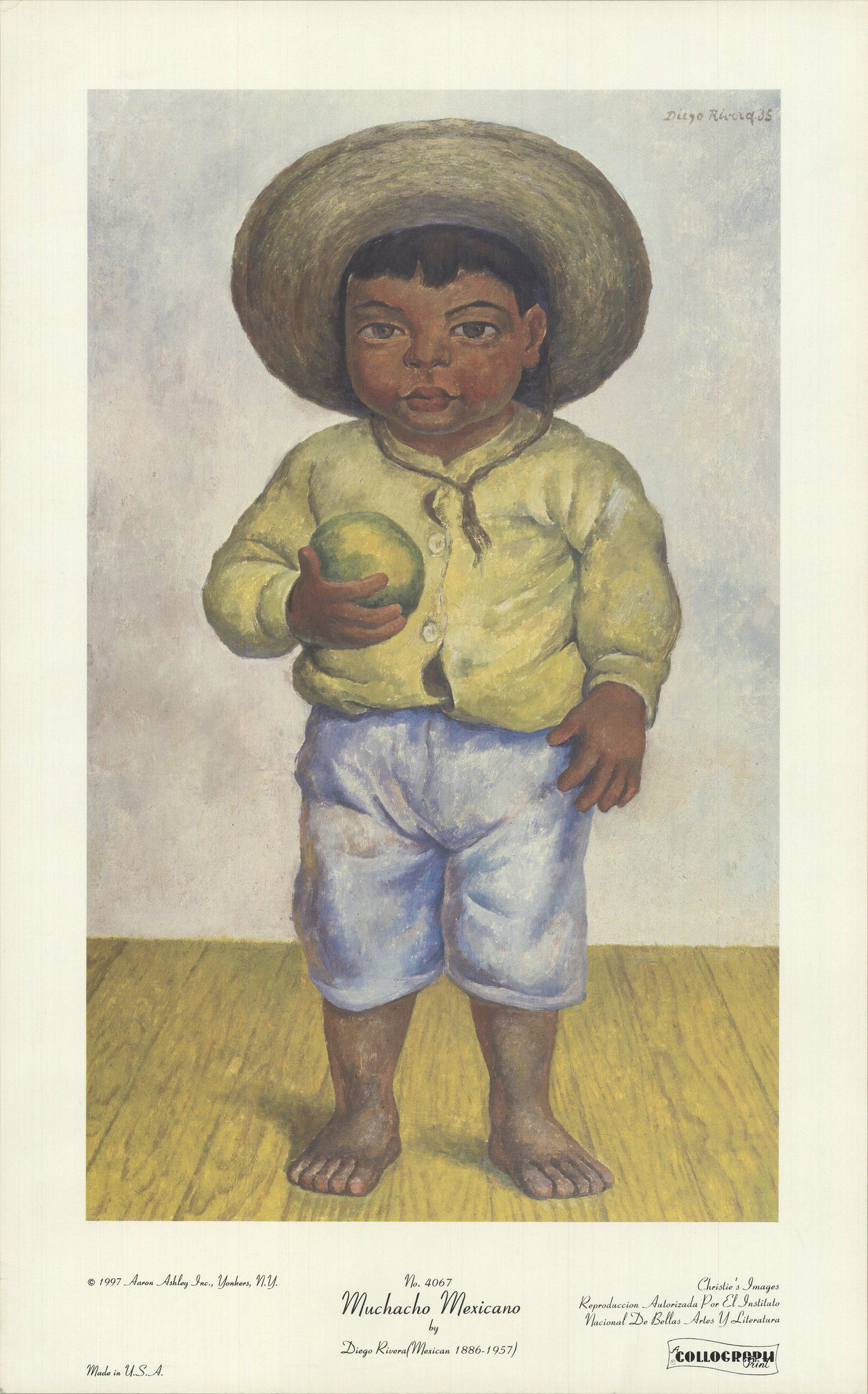 Diego Rivera - Muchacho Mexicano - 1997 Offset (1 of 1)
