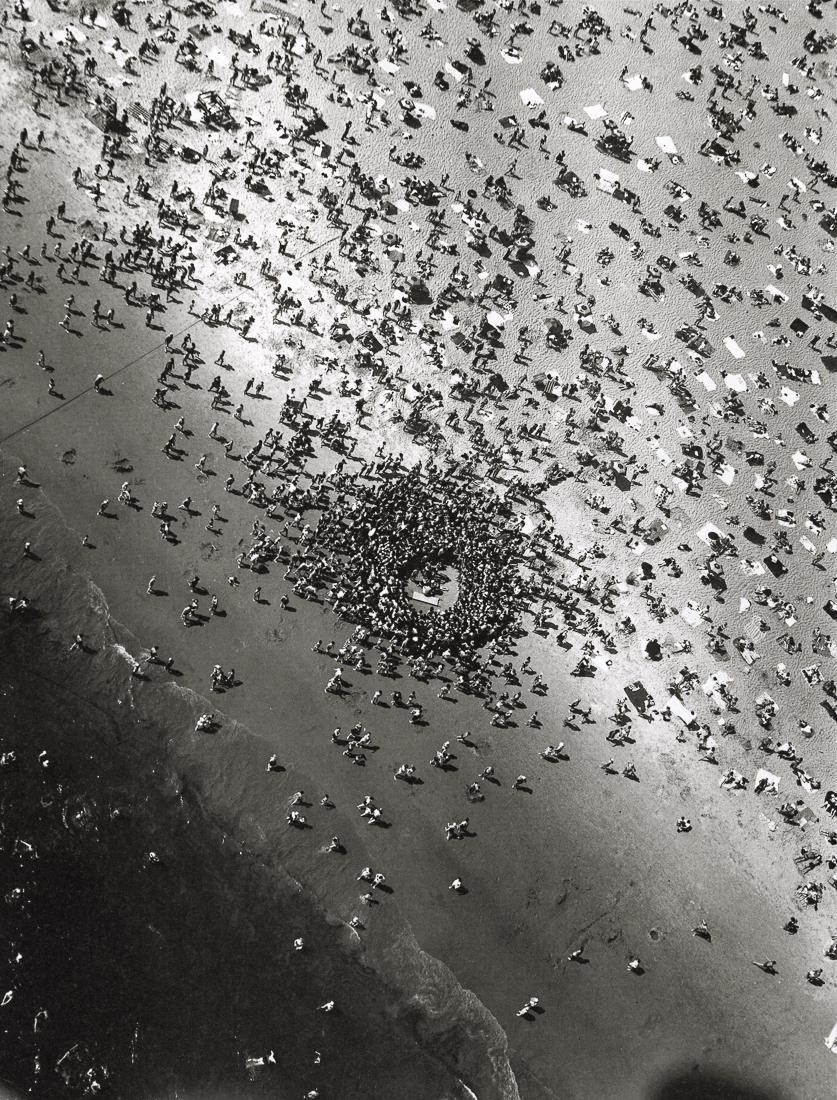 MARGARET BOURKE-WHITE - Beach Accident, Coney Island: Artist: Margaret Bourke-White Title: Beach Accident, Coney Island, New York, 1951 Medium: Photo Litho, 2012, Italy Dimensions: 8.9x11.7" Description: Heat Wax Mounted on 12x16" Conservation Board Arti
