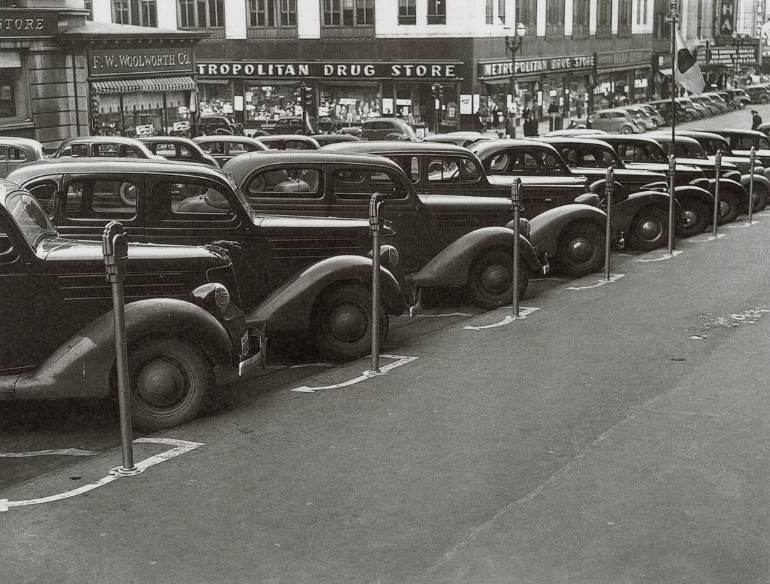 JOHN VACHON - Cars and Parking Meters, Omaha, 1938 (1 of 1)