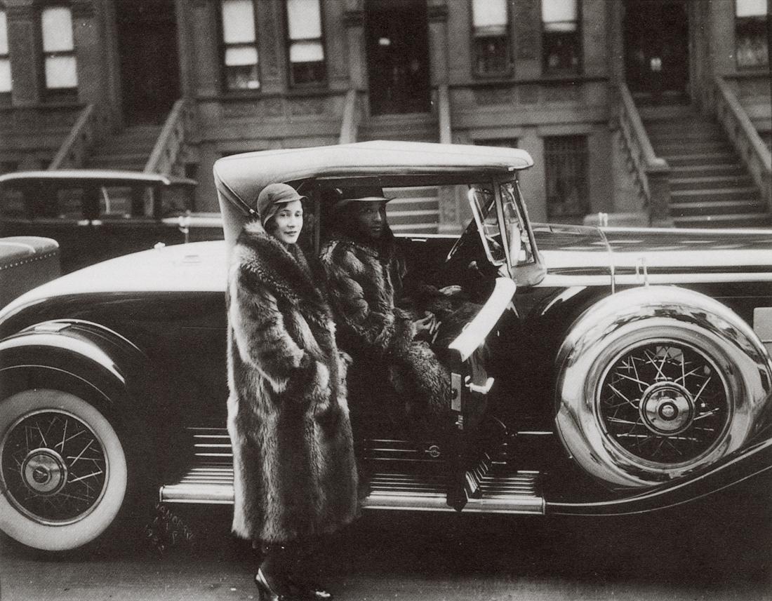 JAMES VAN DER ZEE - Couple in Racoon Coats, 1932 (1 of 1)