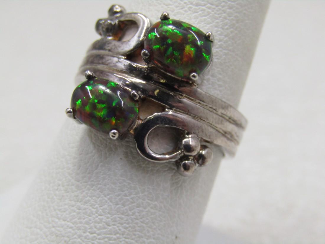 Created Black Opan Bypass Ring, Sz. 8. (1 of 8)