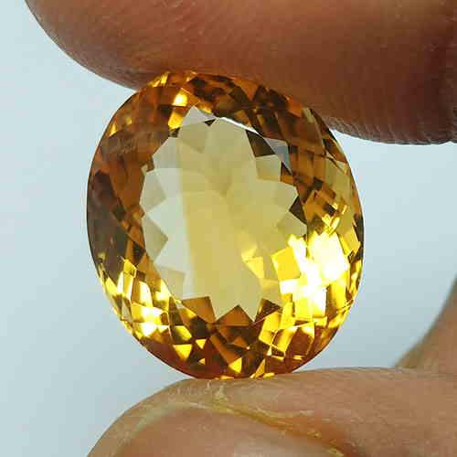 9.90 CTS NATURAL CITRINE OVAL SHAPE GOOD COLOR LOOSE (1 of 6)