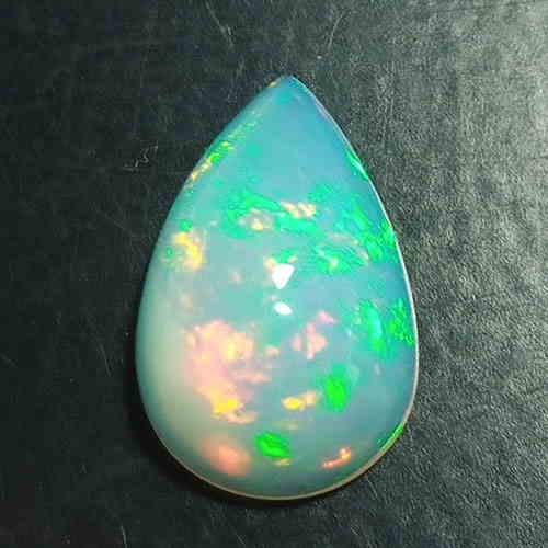 3.65 CTS BEAUTIFULL ! NATURAL WELO WHITE OPAL GOOD: Title: 3.65 CTS BEAUTIFULL ! NATURAL WELO WHITE OPAL GOOD LUSTER PEAR SHAPE LOOSE GEMSTONES Carat Weights: 3.65 Size/Dimension: 14.6 x 9.7 x 6.0 MM Provenance/Additional Info:NATURAL ETHIOPIAN Reserve