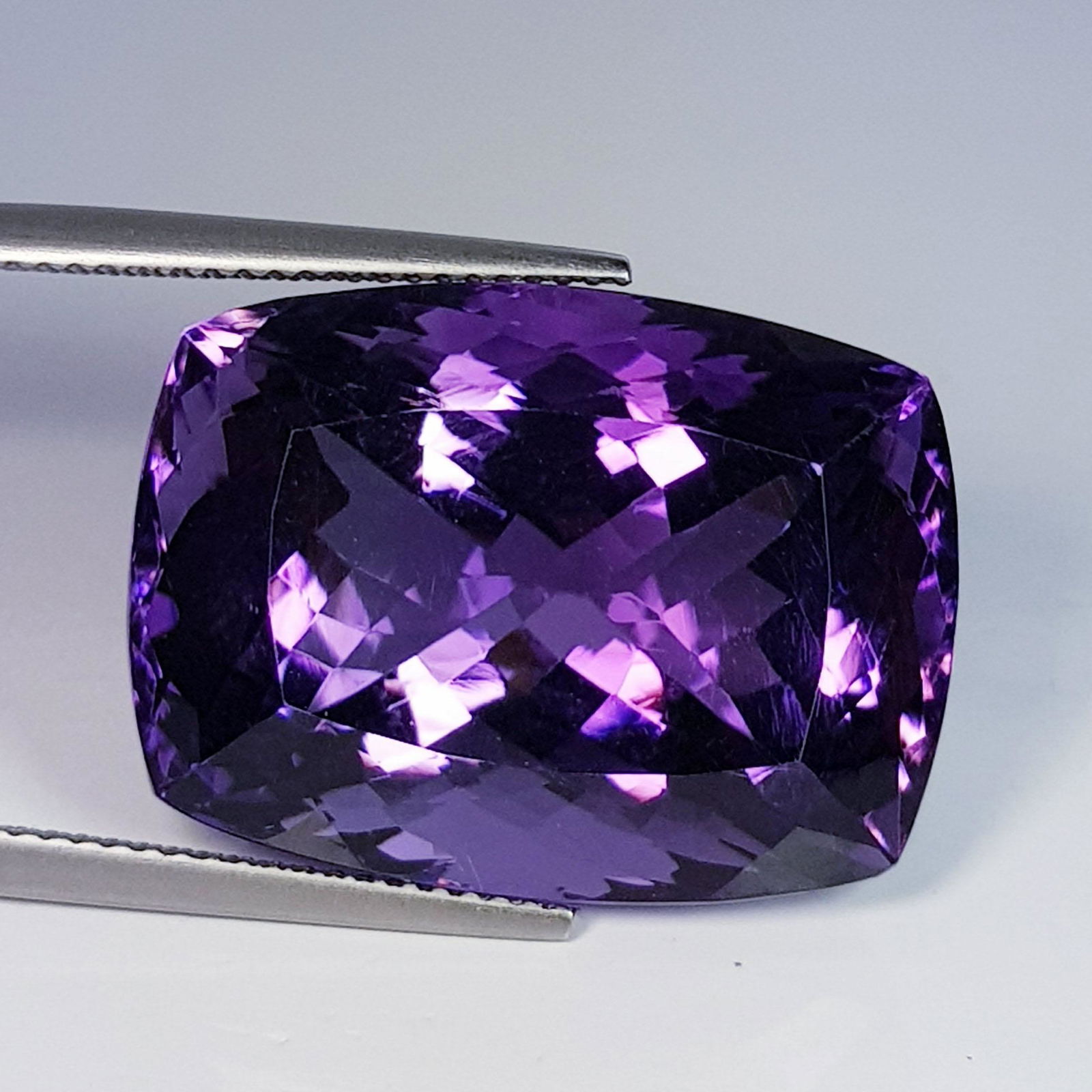 37.34 ct Natural Amethyst Rectangular Cushion Cut (1 of 6)