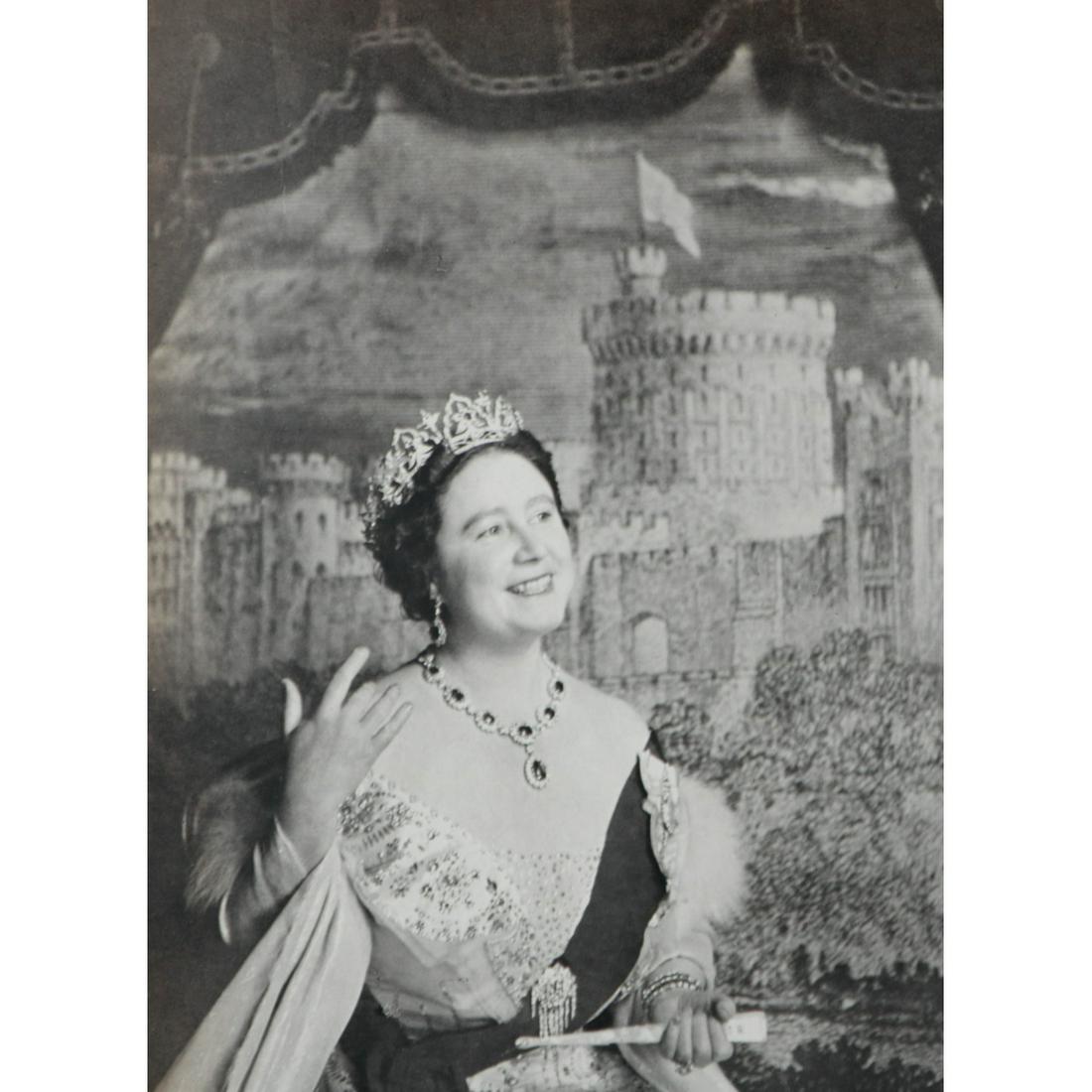 CECIL BEATON - Her Majesty, Queen Elizabeth, The Queen: Artist: CECIL BEATON Print Title: Her Majesty, Queen Elizabeth, The Queen Mother, 1956 Medium: Sheet-fed Gravure Printing Date: 1960's Printed in Great Britain Image Size approx.: 10.5 x 7.5 inches Ce