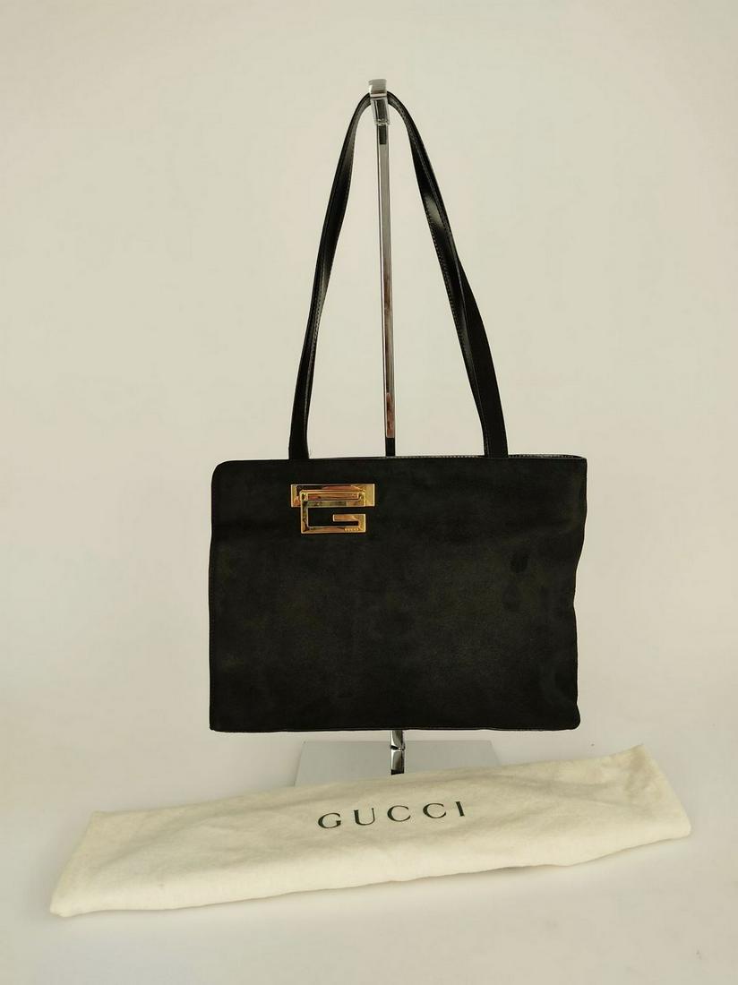 GUCCI Shoulder bag in suede with dustbag (1 of 15)