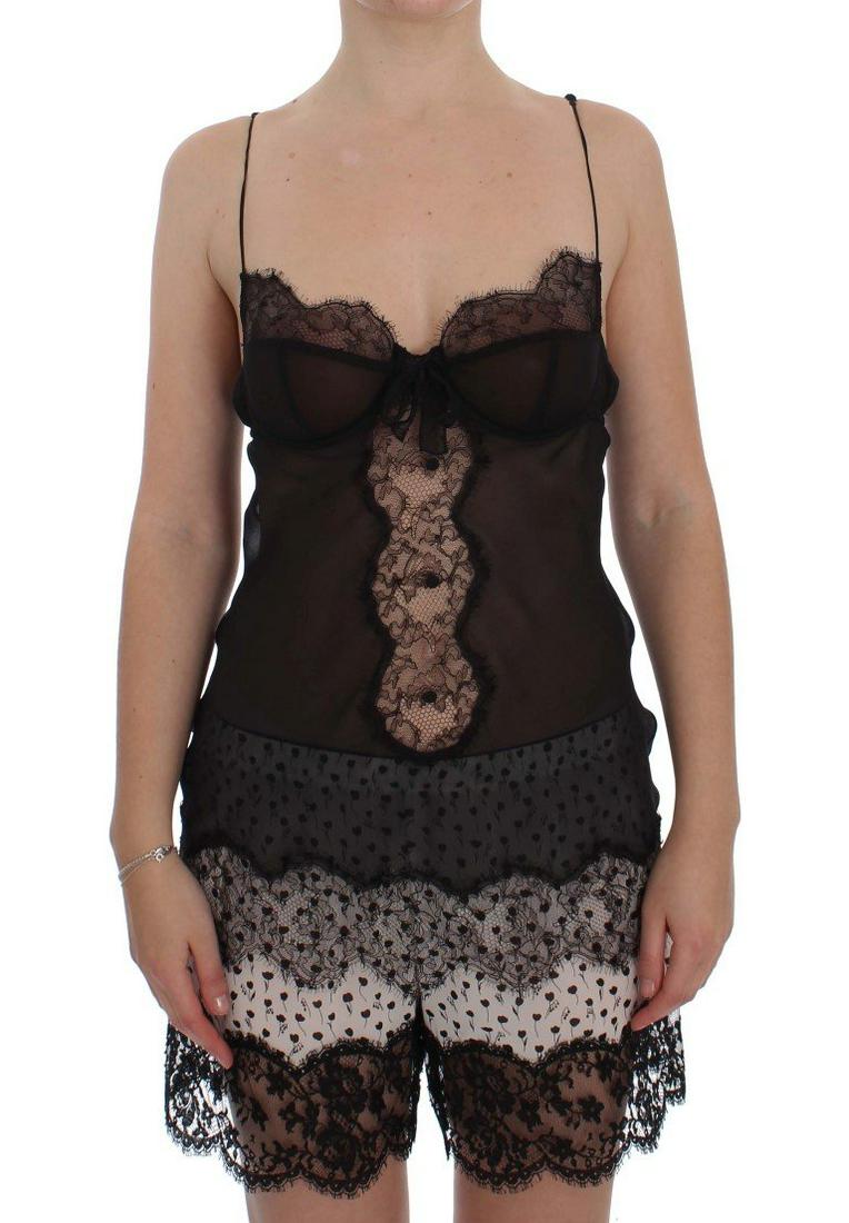 Dolce & Gabbana Silk Lace Baby Doll Lingerie Top (1 of 9)