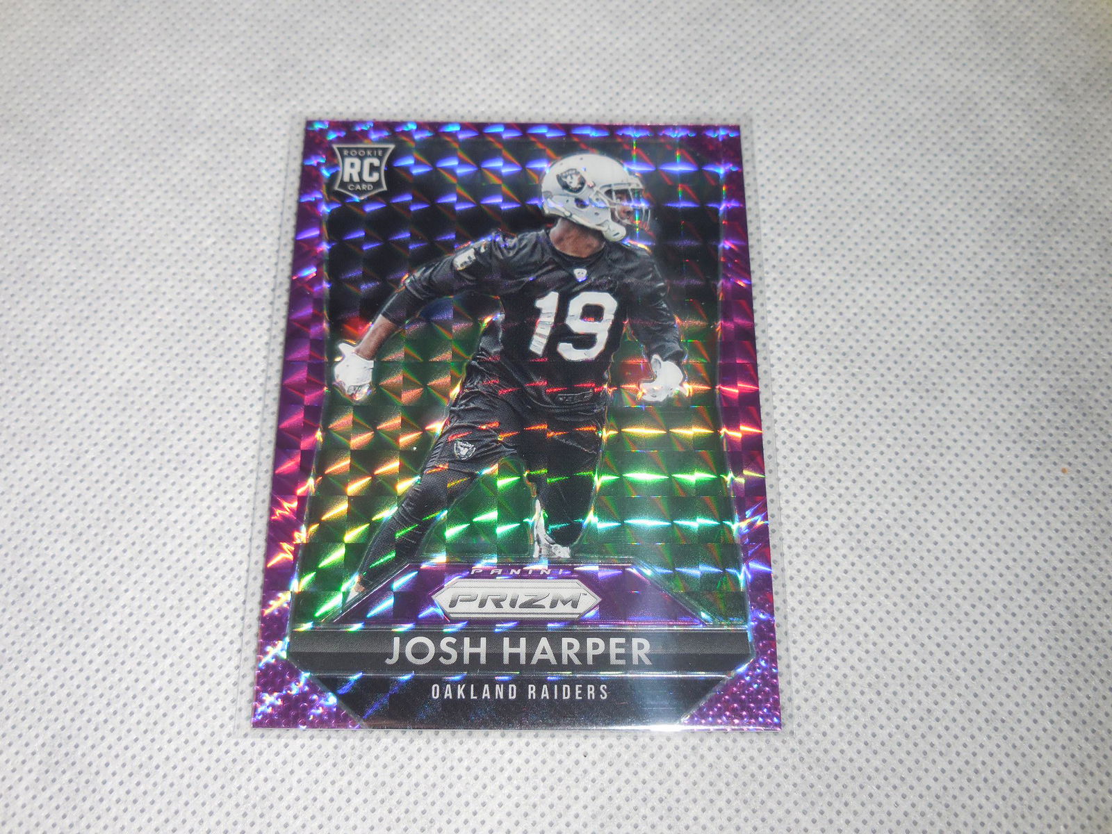 2015 PRIZM JOSH HARPER PURPLE MOSAIC PRIZM RC #'D 15/50 (1 of 2)