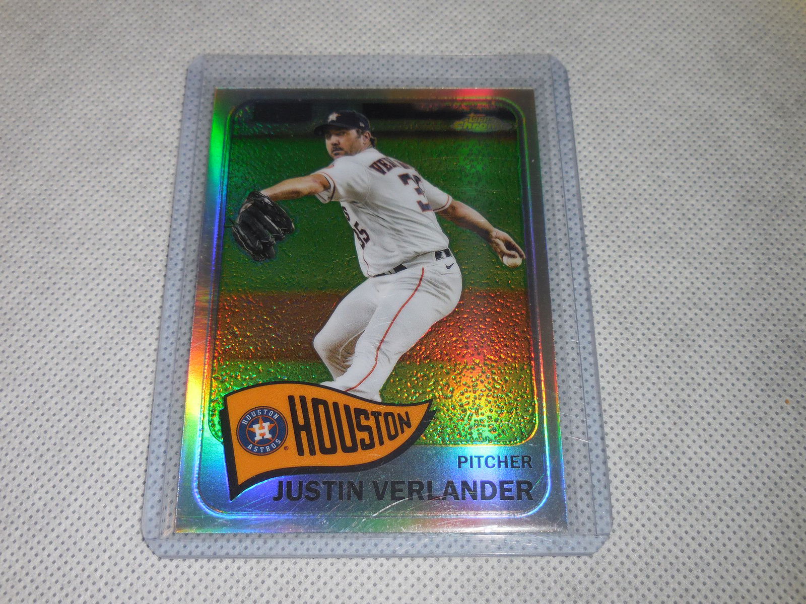 2021 TOPPS CHROME JUSTIN VERLANDER RETRO REFRACTOR (1 of 2)
