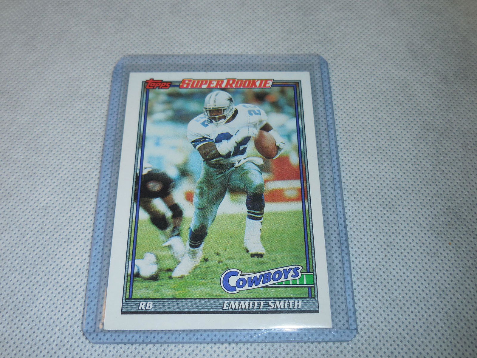 1991 TOPPS FOOTBALL EMMITT SMITH SUPER ROOKIE (1 of 2)