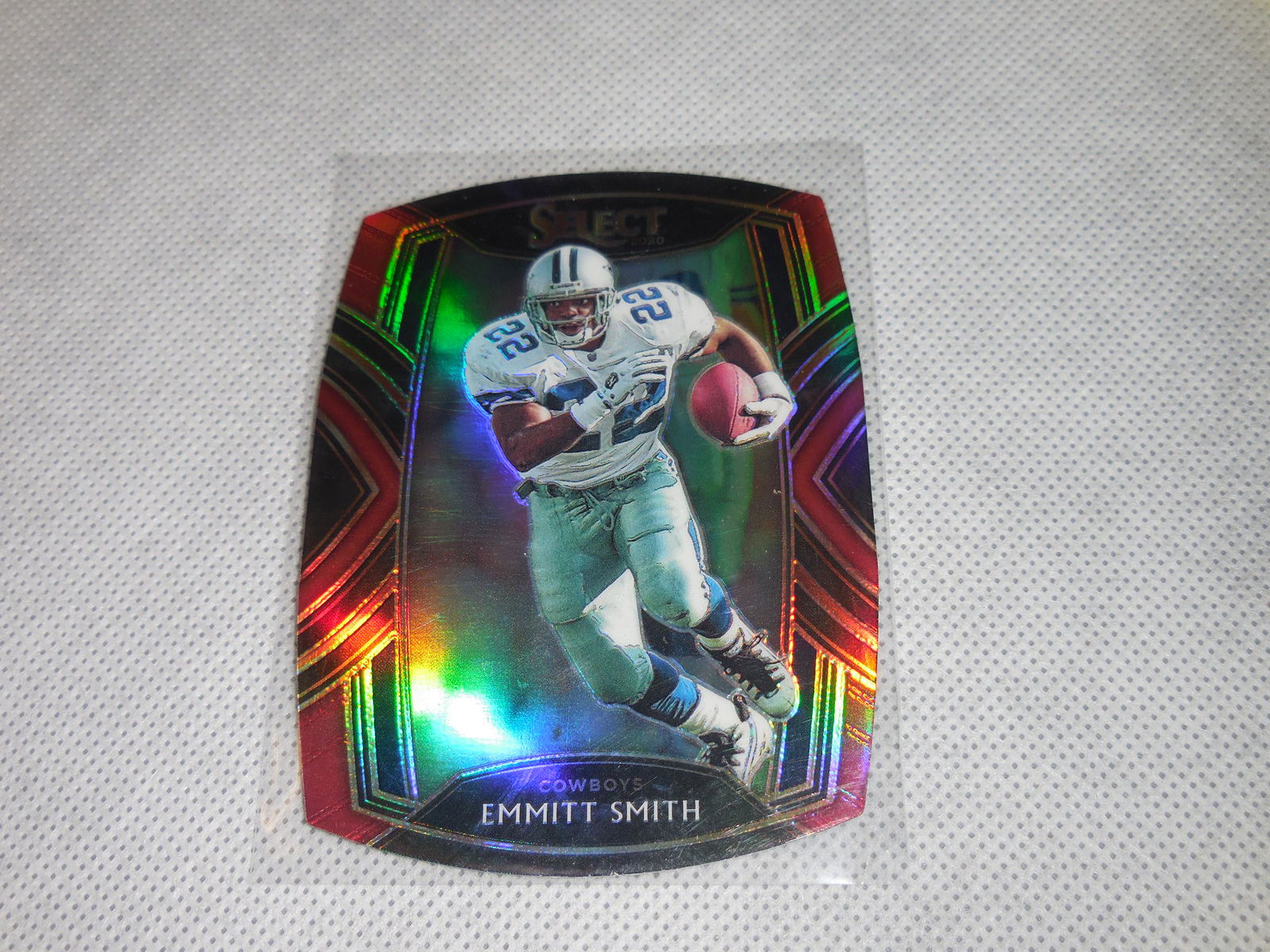 2020 PANINI SELECT EMMITT SMITH RED DIE CUT PRIZM (1 of 2)
