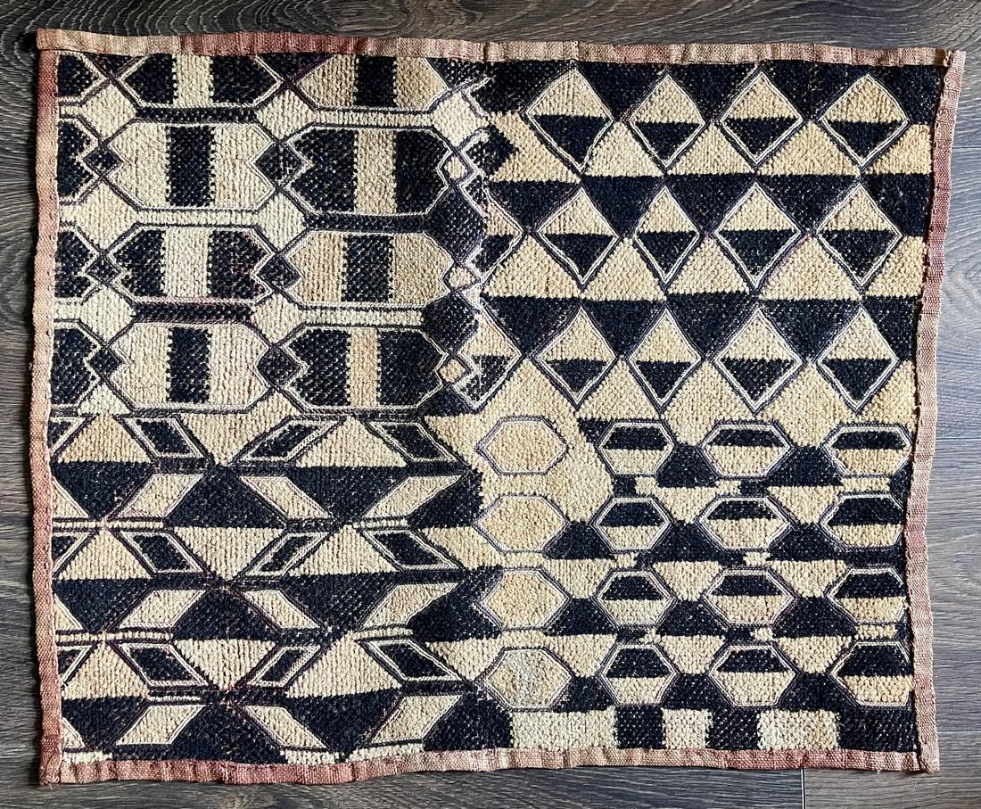 Kuba cloth from a published and renowned collection.: The Sam Hilu Collection of Kuba Textiles was published by Schiffer Books in 2003 in Textile Art of the Bakuba: Velvet Embroideries in Raffia, and was exhibited in 2008-2009 in the comprehensive and hi