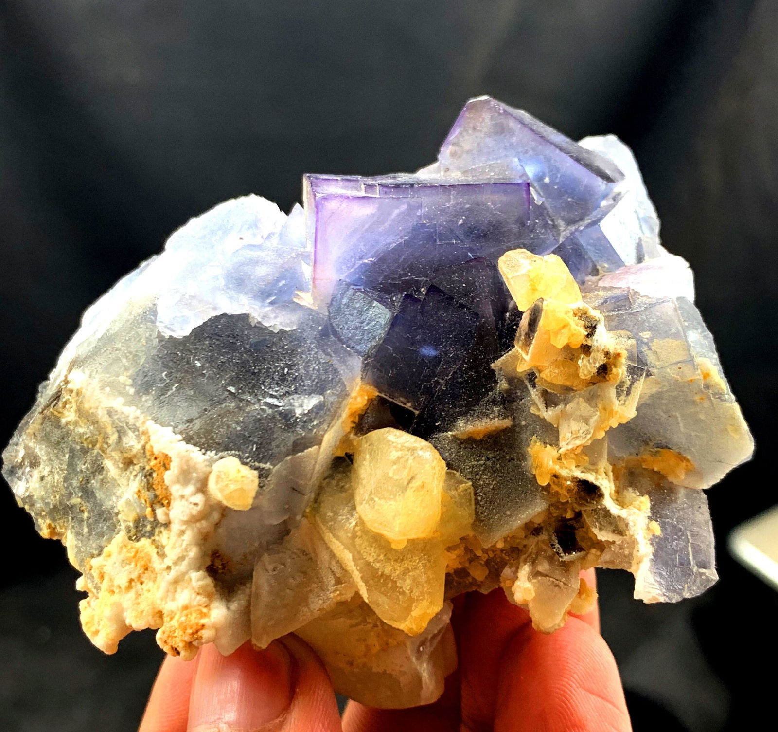 Phantom Cubic Fluorite Crystals - 210 Gram ~ 79*50*47 (1 of 7)