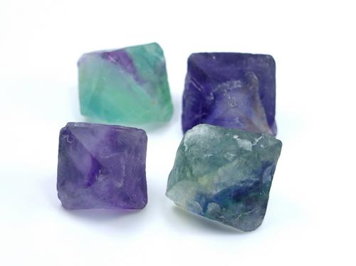 Natural & unheated~ Purple & Green Fluorite Cubic Rough (1 of 10)
