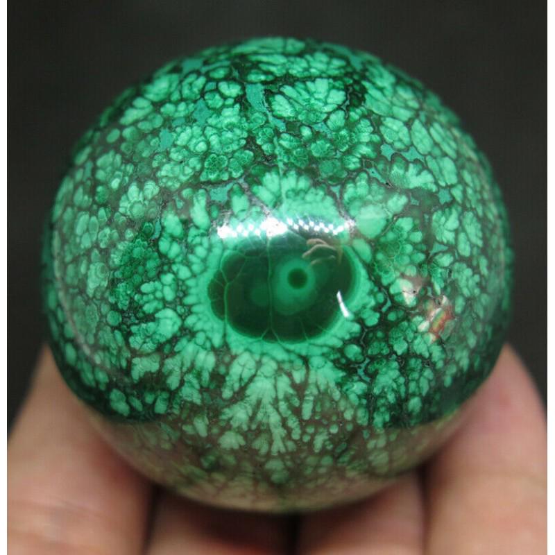 Green malachite sphere ball crystal mineral stone (1 of 5)