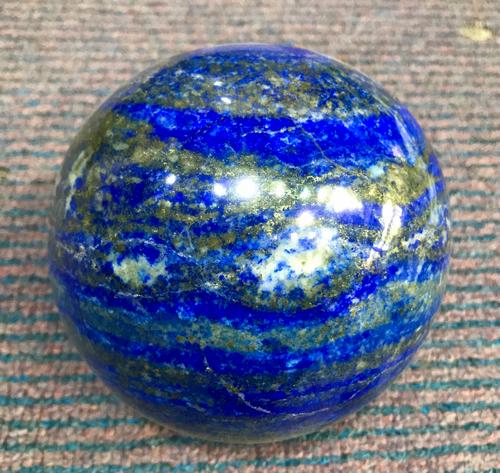 Polished Blue Lapis Lazuli Sphere @Afg, 2200 Gram (1 of 4)