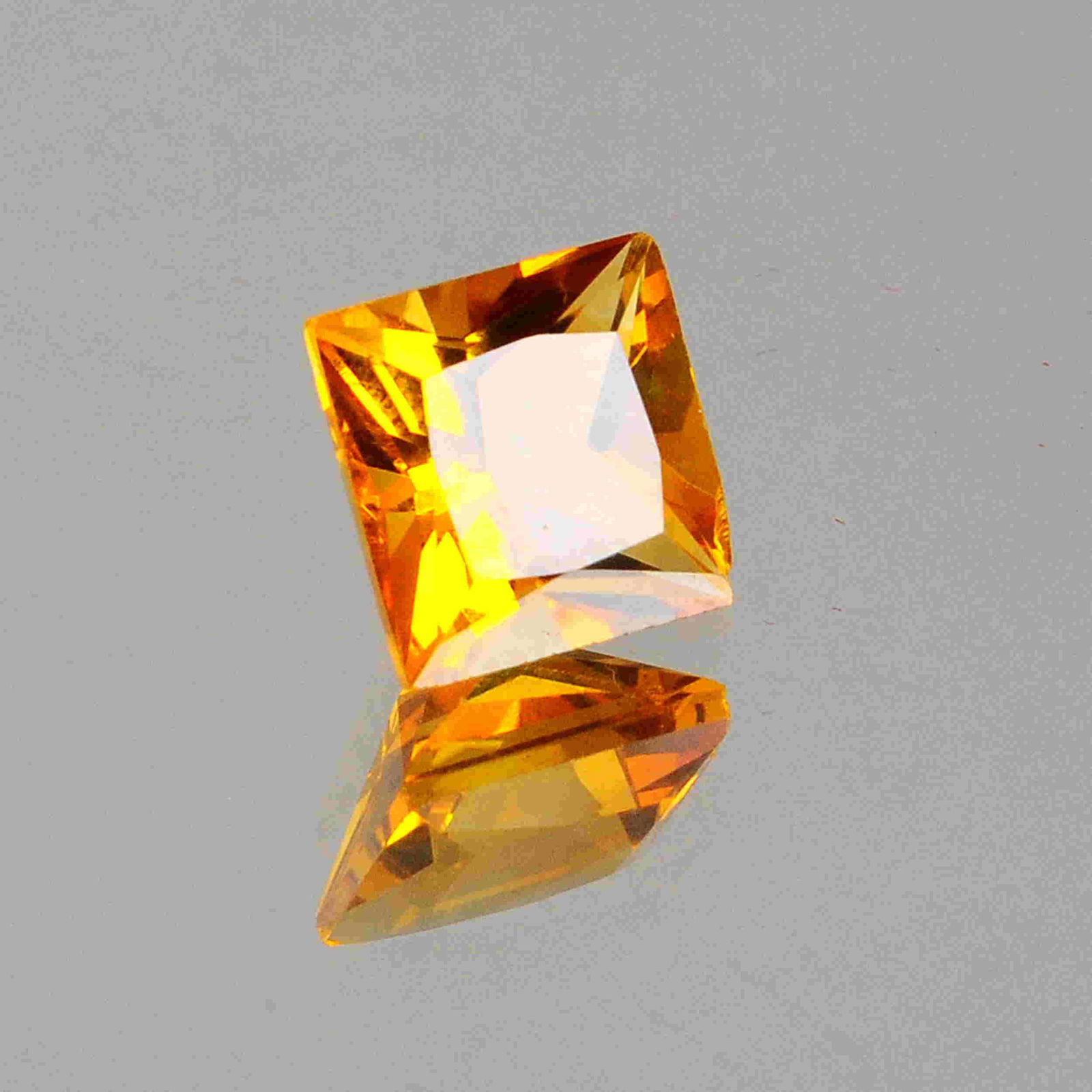 3.15 Carat Yellow Color Natural Square Citrine 1 Pieces (1 of 7)