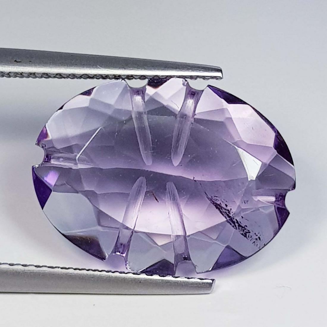Natural Amethyst Cushion Oval Cut 6.50 ct: No Reserve! Title: Natural Amethyst Cushion Oval Cut 6.50 ct Color/Clarity: VS Carat Weight: 6.5 Size/Dimensions: 17.50 x 13.00 x 4.60 Additional Information: Oval - Brazil Shipping: Domestic: Flat-r