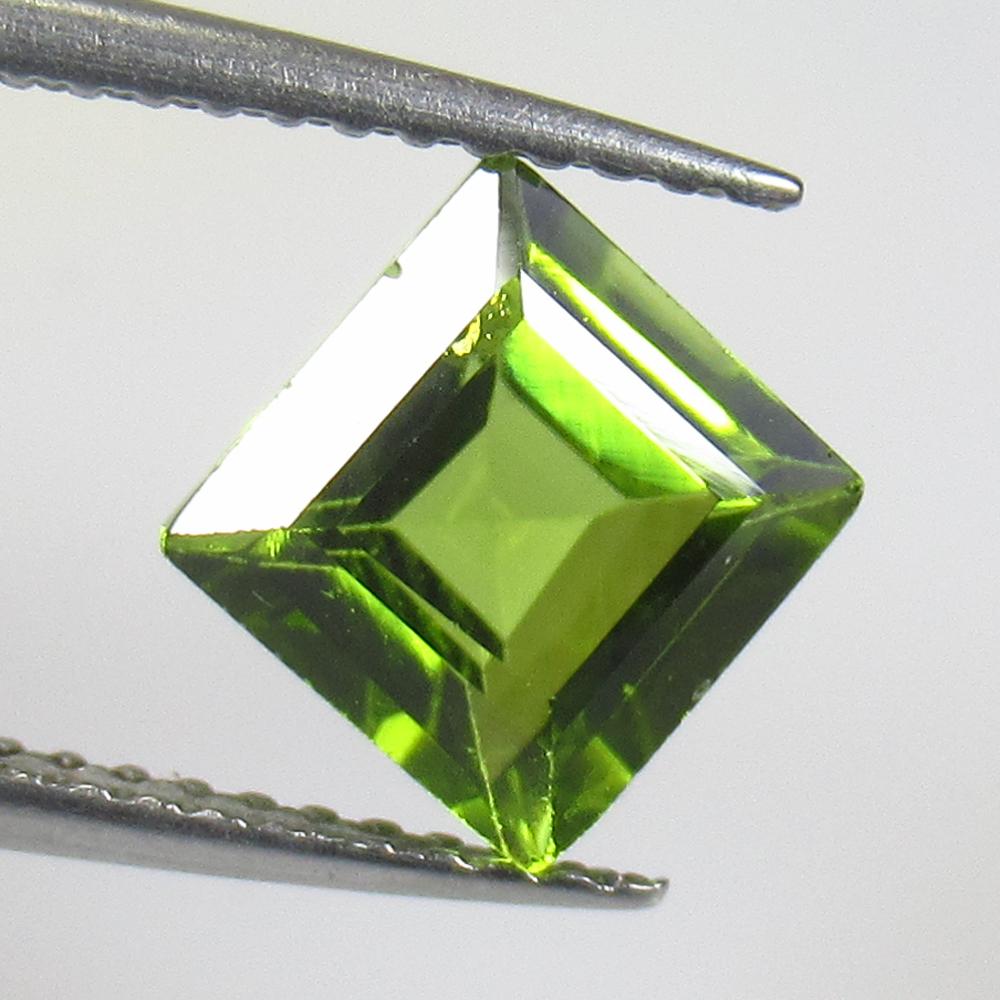 1.96 Ct Natural Pakistan Peridot Square Cut (1 of 2)