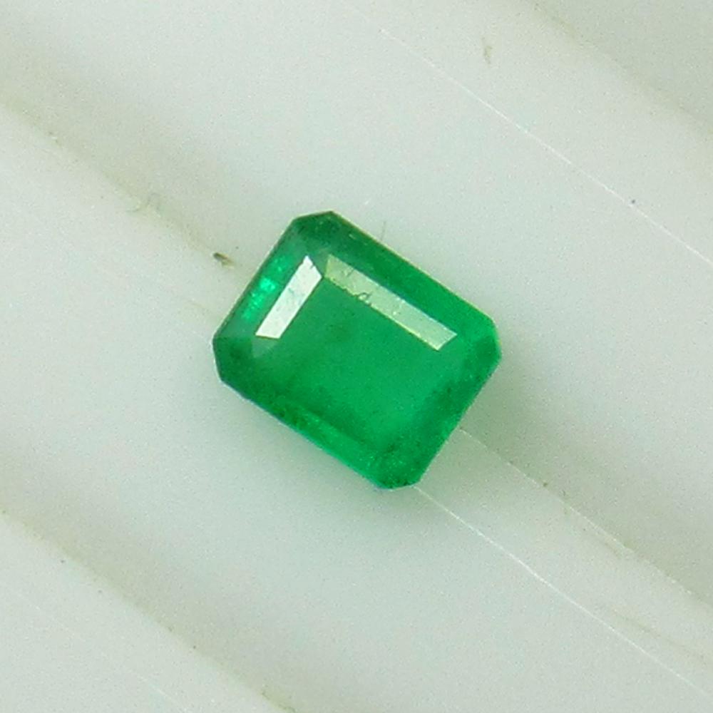 0.50 Ct Natural Zambian Emerald Octagon Cut (1 of 2)