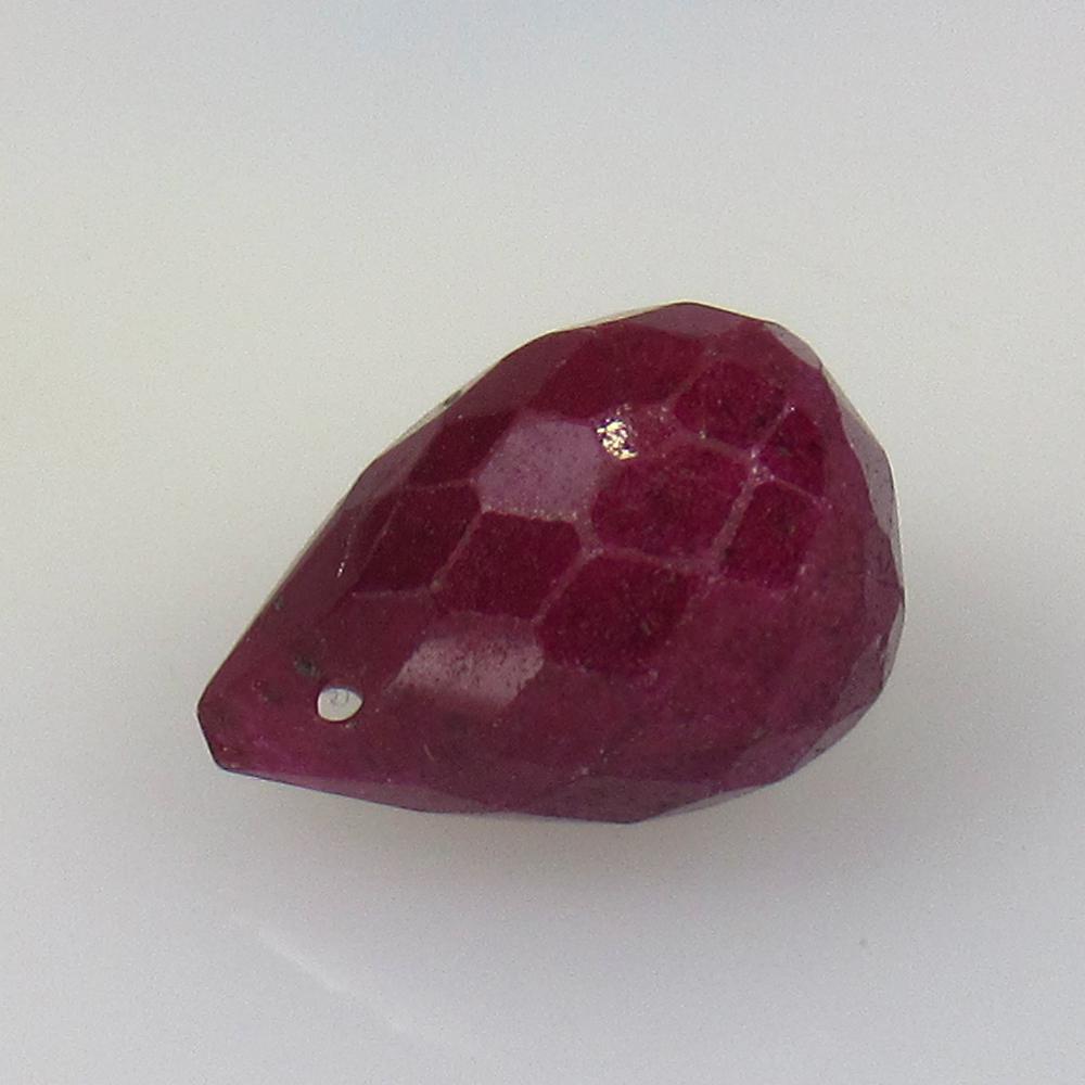 5.23 Ct Natural Red Ruby Pear Drop Beads (1 of 2)