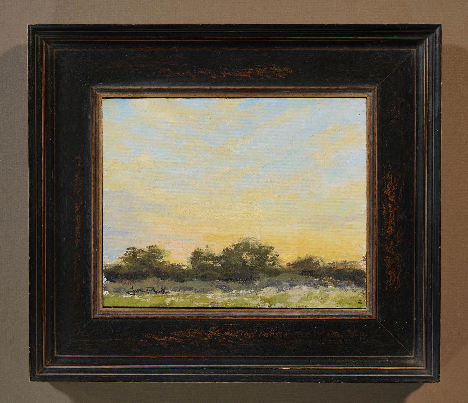 Jesse Powell - Landscape: Artist: Jesse Powell Title: Landscape Medium: Oil on Panel8" x 10", float-framed to 13.5" x 15.5" Additional Info/Description: Jesse Powell was born in 1977 in Los Angeles, California. He has lived mo