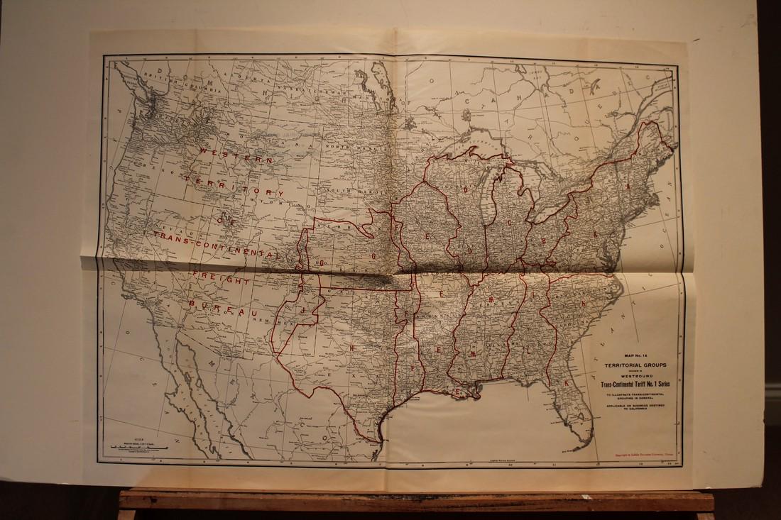 1923 US Rail Road Map (1 of 3)