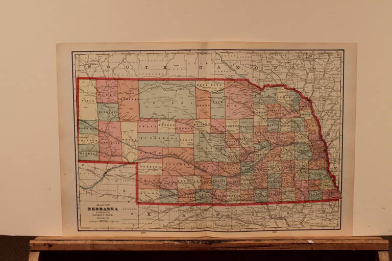 1892 Nebraska Map