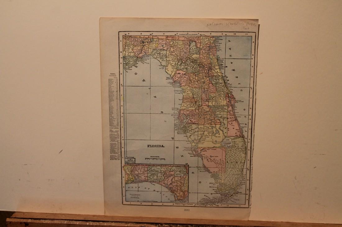 1900 Florida Map (1 of 3)