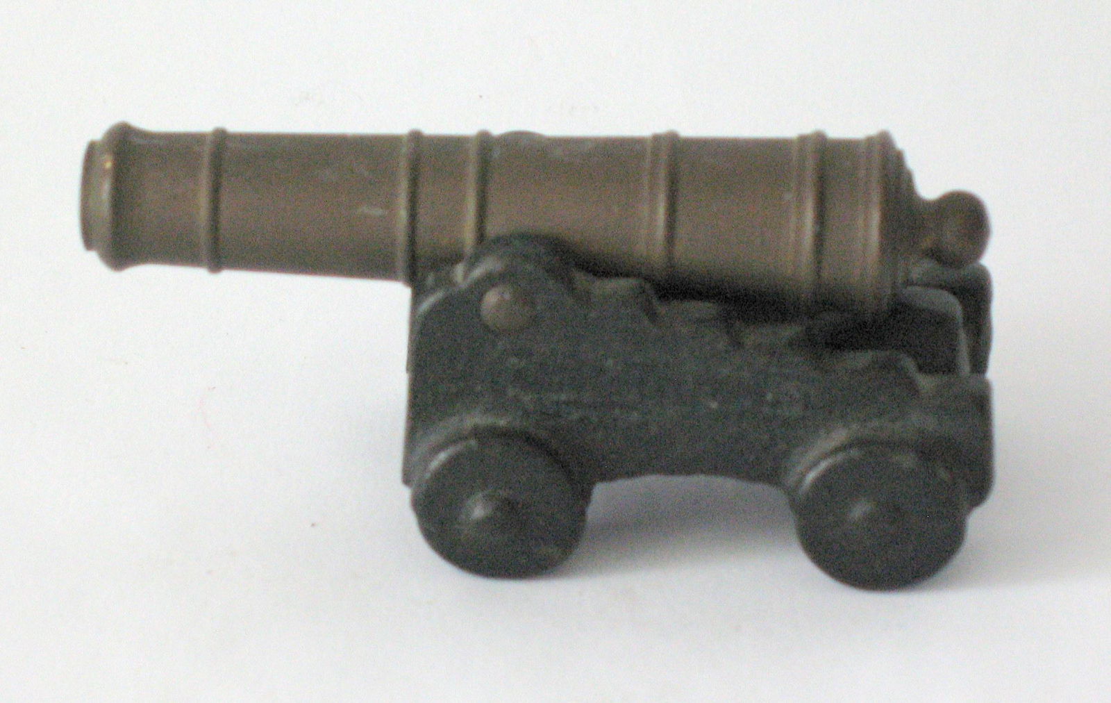 Vintage Cast Iron And Brass Canon Paper Weight (1 of 2)