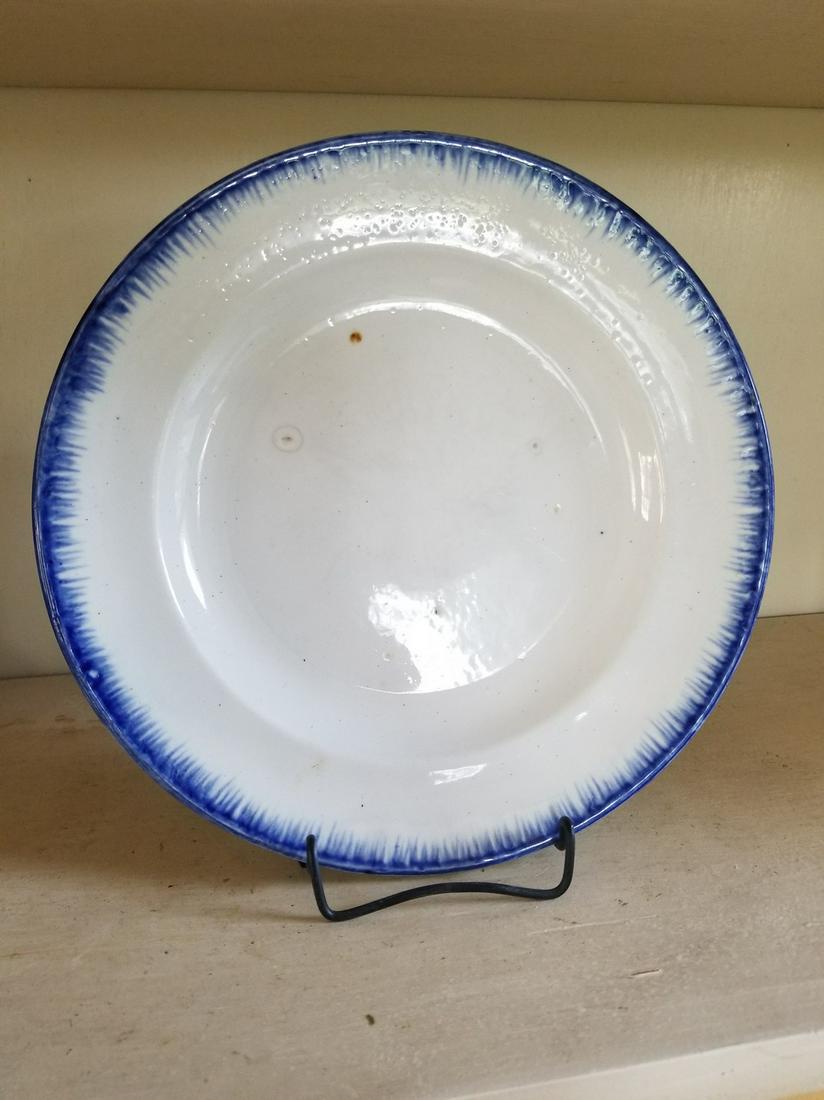 Blue Feather Edge Plate C. 1860s, England. (1 of 2)
