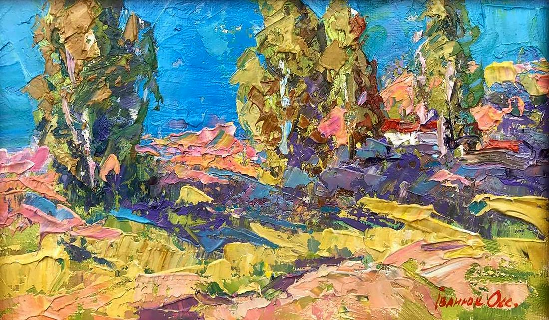 Oil painting Sunny day bloom Kalenyuk Oksana (1 of 6)