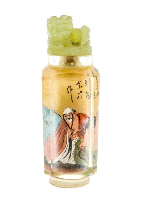 Antique glass snuff bottle (1 of 4)