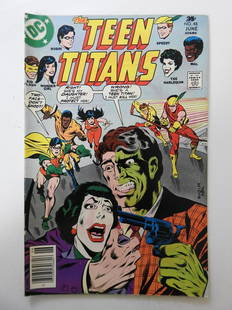 Teen Titans #48: No Reserve! Teen Titans #48 - VG Shipping:Domestic: Flat-rate of $9.99 (1-8 items ) or $19.99 (9+ items) to anywhere within the contiguous U.S.International: Foreign shipping rates are determined by