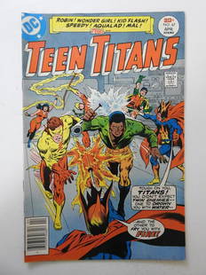 Teen Titans #47: No Reserve! Teen Titans #47 - VG/FN Shipping:Domestic: Flat-rate of $9.99 (1-8 items ) or $19.99 (9+ items) to anywhere within the contiguous U.S.International: Foreign shipping rates are determined