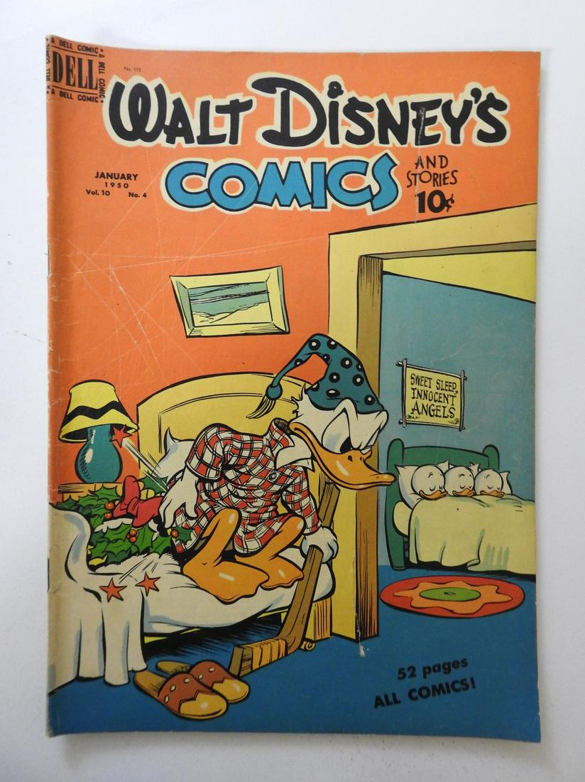 Walt Disney's Comics and Stories #112: No Reserve! Walt Disney's Comics and Stories #112 - GD+ 2 2 in tears on front cover, centerfold detached at bottom staple Shipping: Domestic: Flat-rate of $9.99 (1-8 items ) or $19.99 (9+ items) to an