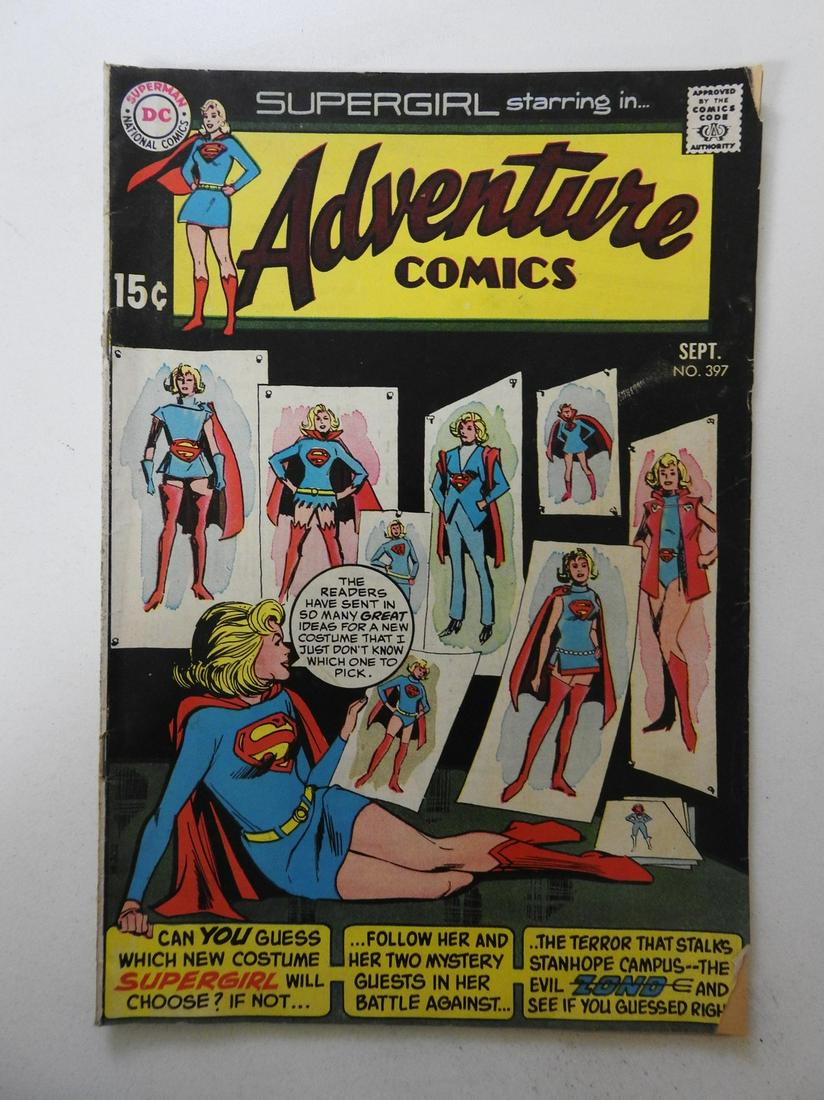 Adventure Comics #397: No Reserve! Adventure Comics #397 - GD/VG Centerfold detached at bottom staple Shipping: Domestic: Flat-rate of $9.99 (1-8 items ) or $19.99 (9+ items) to anywhere within the contiguous U.S. Internati