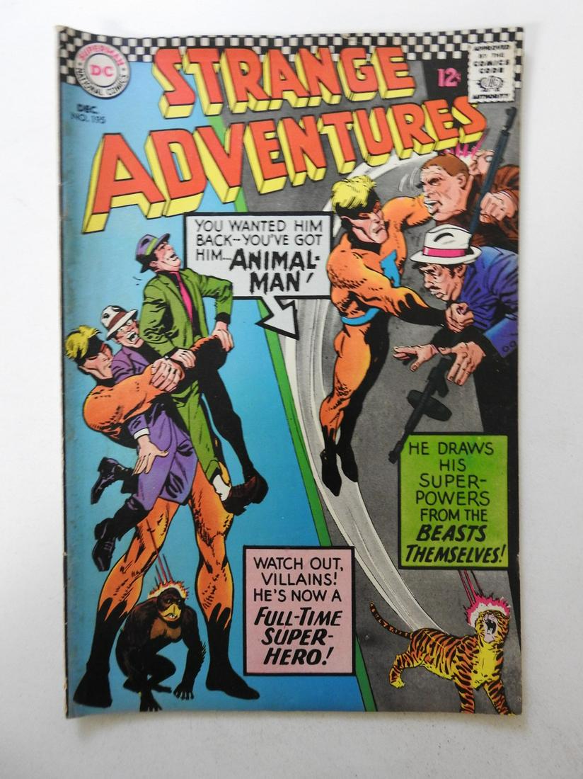 Strange Adventures #195: No Reserve! Strange Adventures #195 - VG Centerfold detached at bottom staple Shipping: Domestic: Flat-rate of $9.99 (1-8 items ) or $19.99 (9+ items) to anywhere within the contiguous U.S. Internatio
