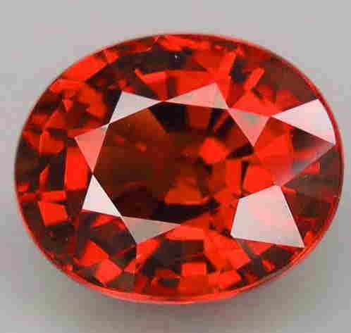 1.63 Ct. Natural Oval Pink Orange Rhodolite Garnet (1 of 2)