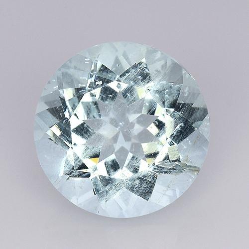 NATURAL AQUAMARINE ! 2.05 CTS ROUND SHAPE GOOD LUSTER (1 of 2)