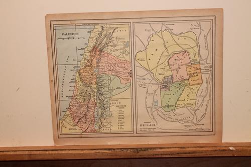 1890 Jerusalem and Palestine Map (1 of 3)
