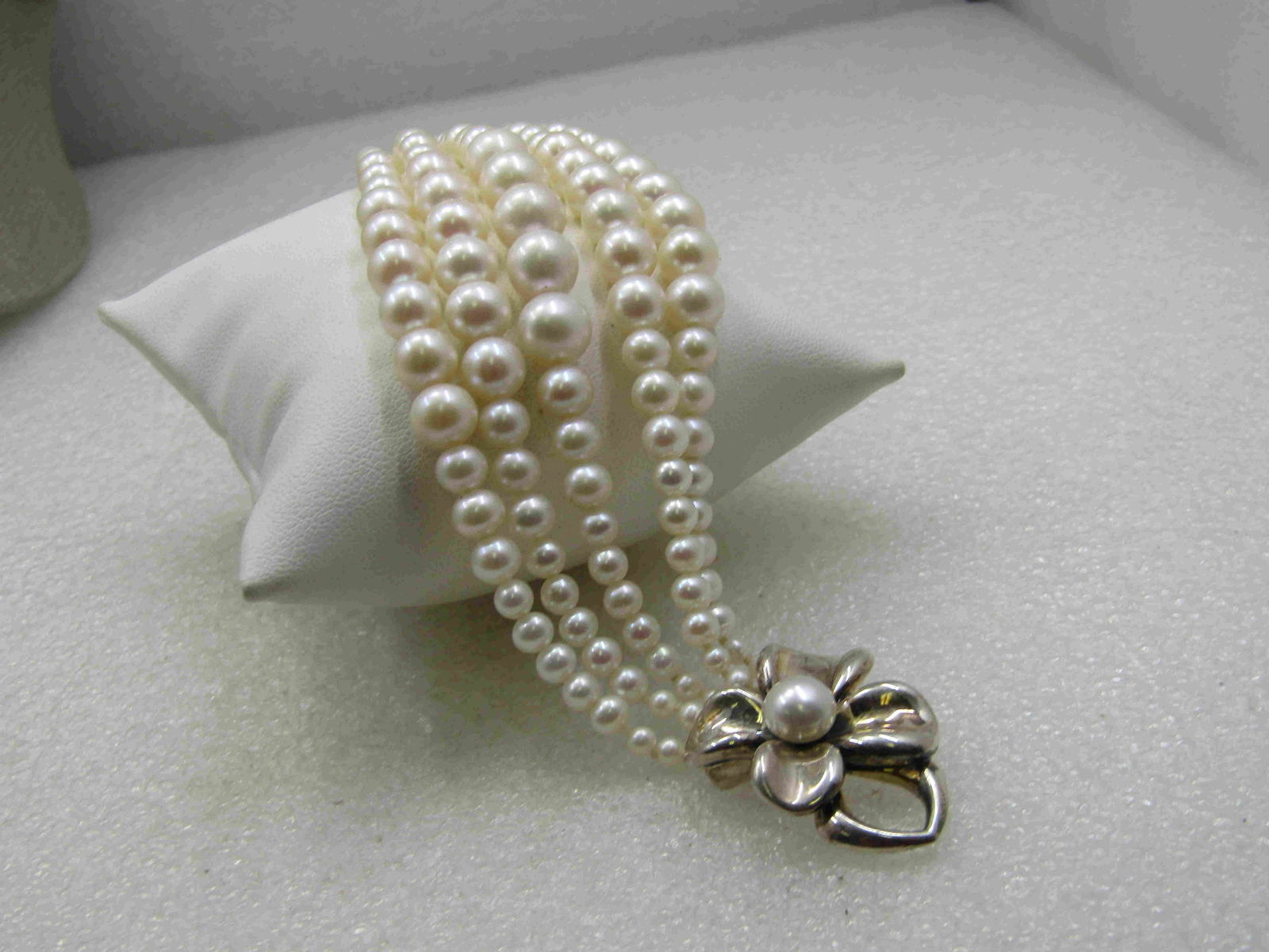 Ann King Sterling Multi-Strand Pearl Bracelet, Orchid (1 of 9)